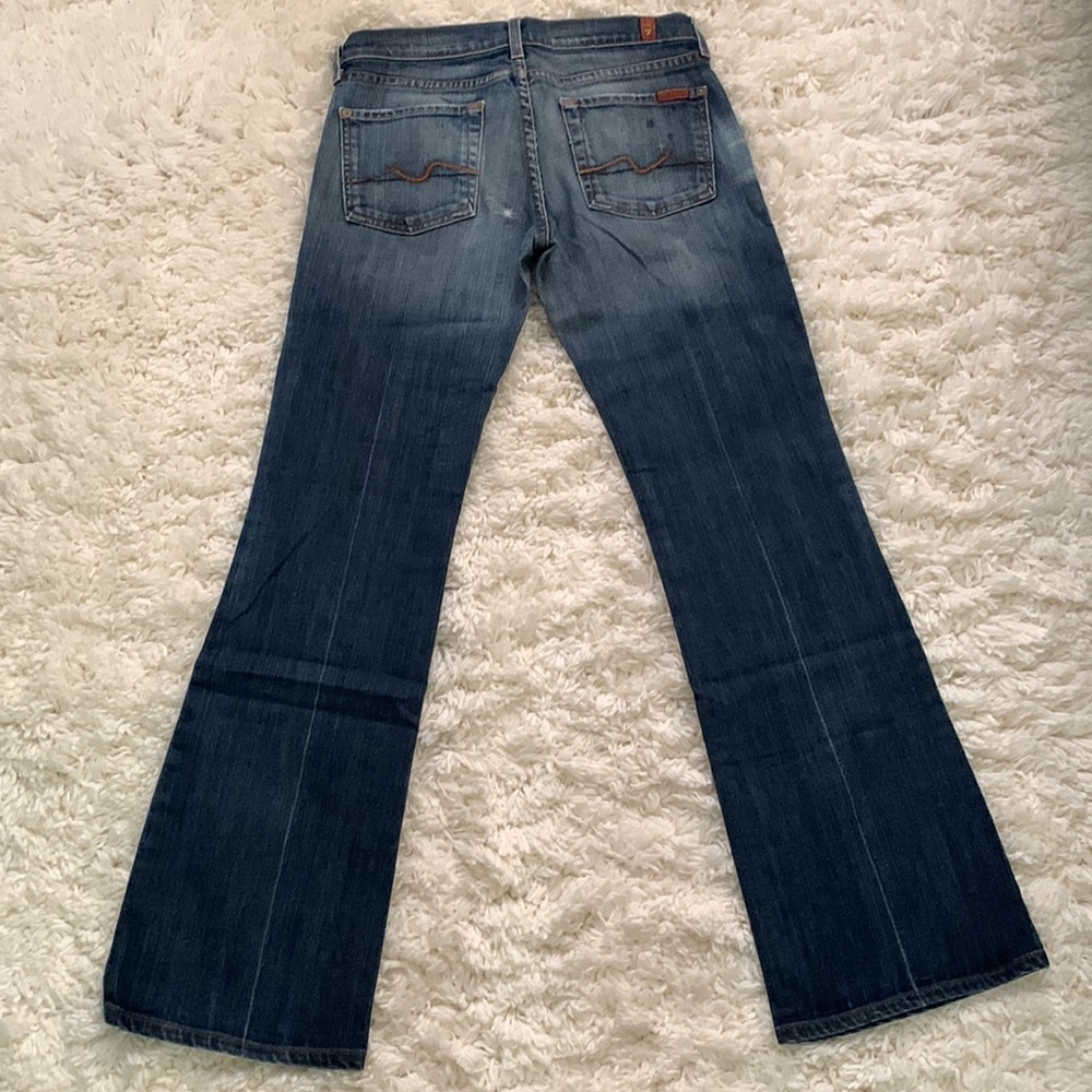 Y2K 7 For All Mankind Dark Wash Low Rise Jeans